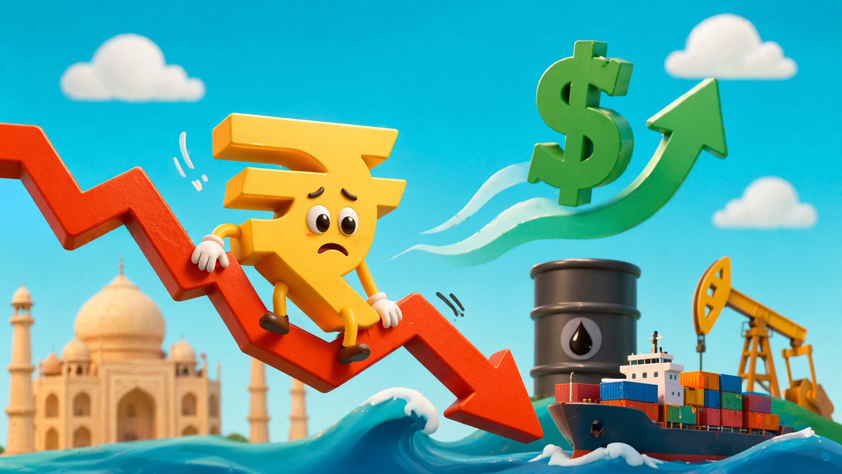 インドルピーが弱い